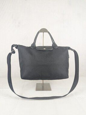 Longchamp Le Pliage Crossbody Hand Bag Black Made in China.